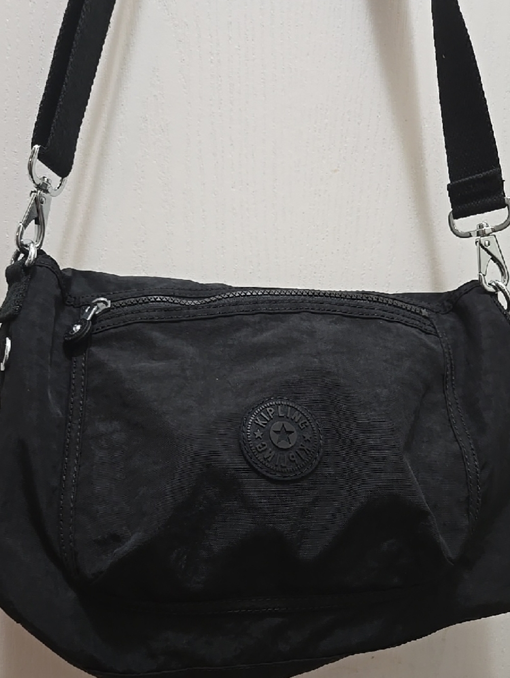 Kipling Black Nylon Convertible Backpack Tote